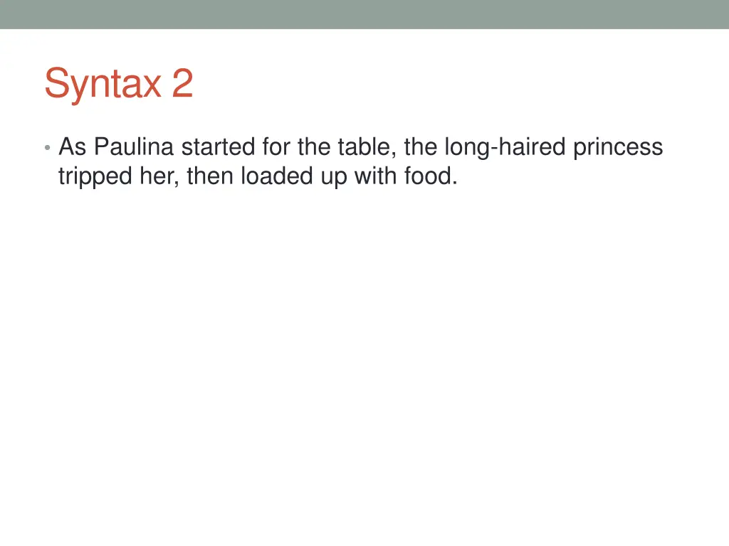 syntax 2