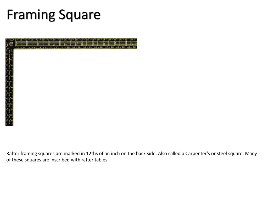 framing square