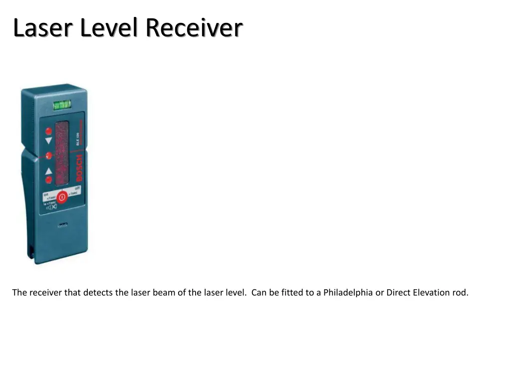 laser level receiver