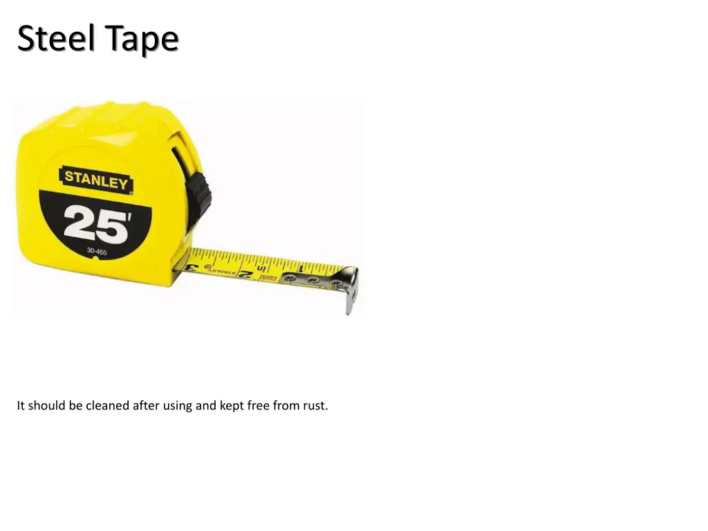 steel tape