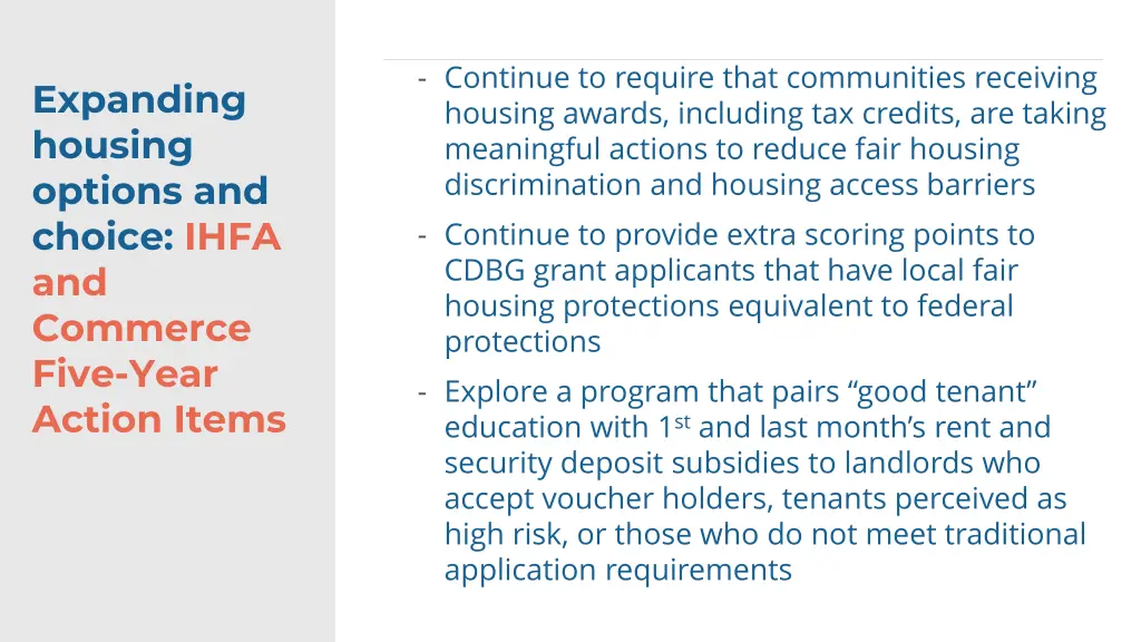 continue to require that communities receiving