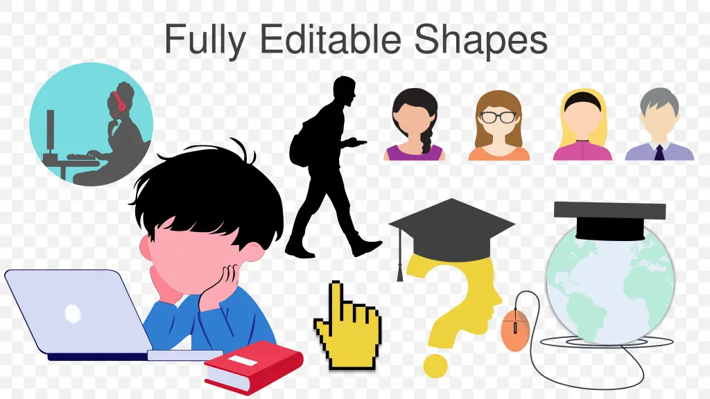 fully editable shapes