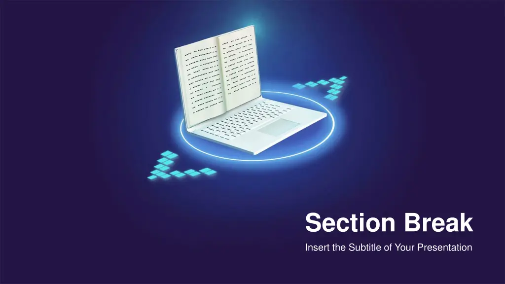 section break insert the subtitle of your