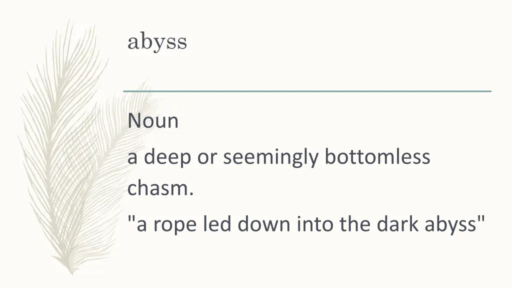 abyss