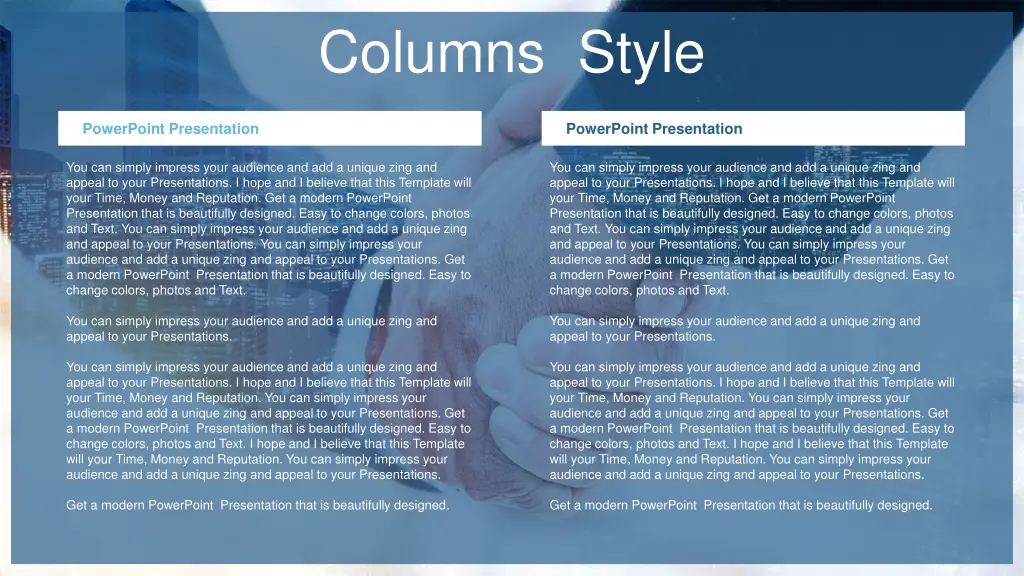 columns style