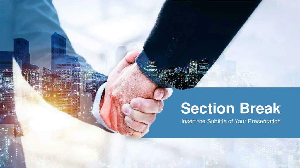 section break insert the subtitle of your