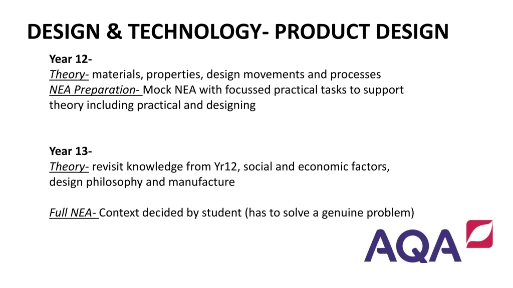 design technology product design 1