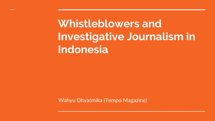 whistleblowers and investigative journalism