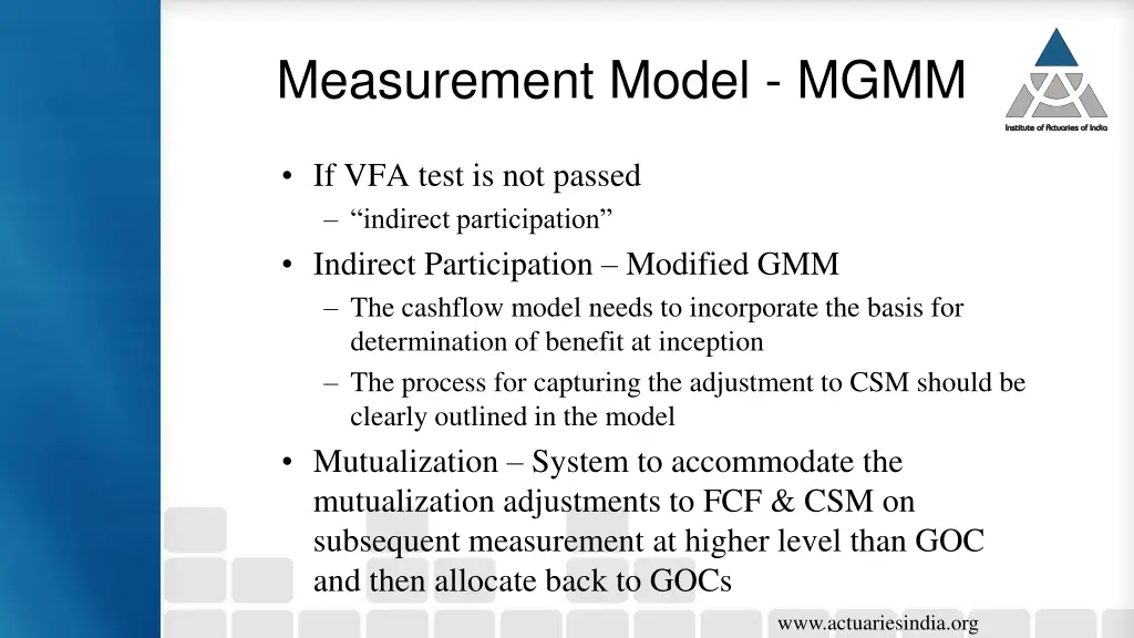 measurement model mgmm