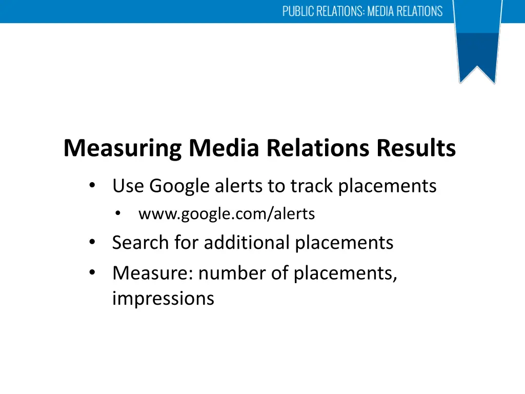 measuring media relations results use google