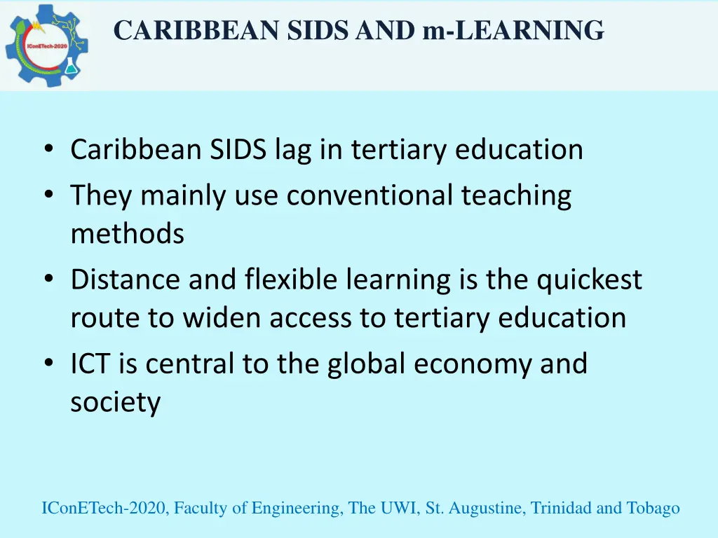 caribbean sids and m learning 1