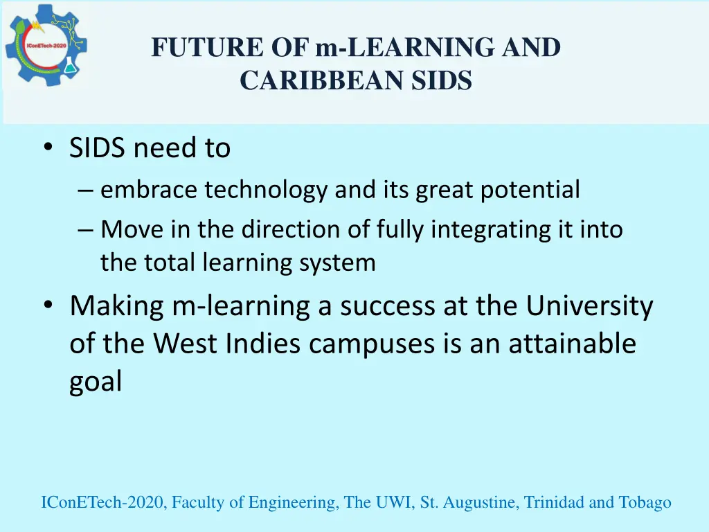 future of m learning and caribbean sids