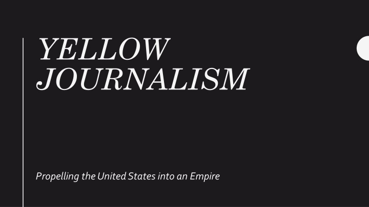 yellow journalism