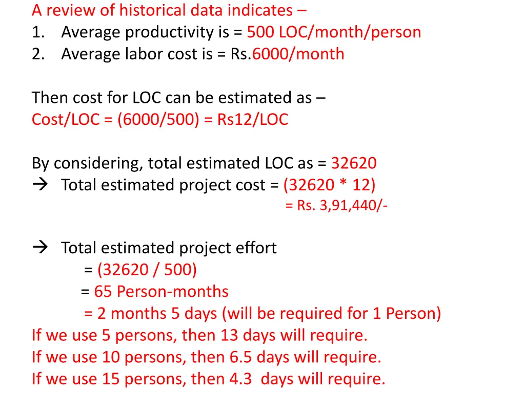 a review of historical data indicates 1 average
