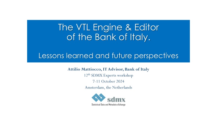the vtl engine editor of the bank of italy