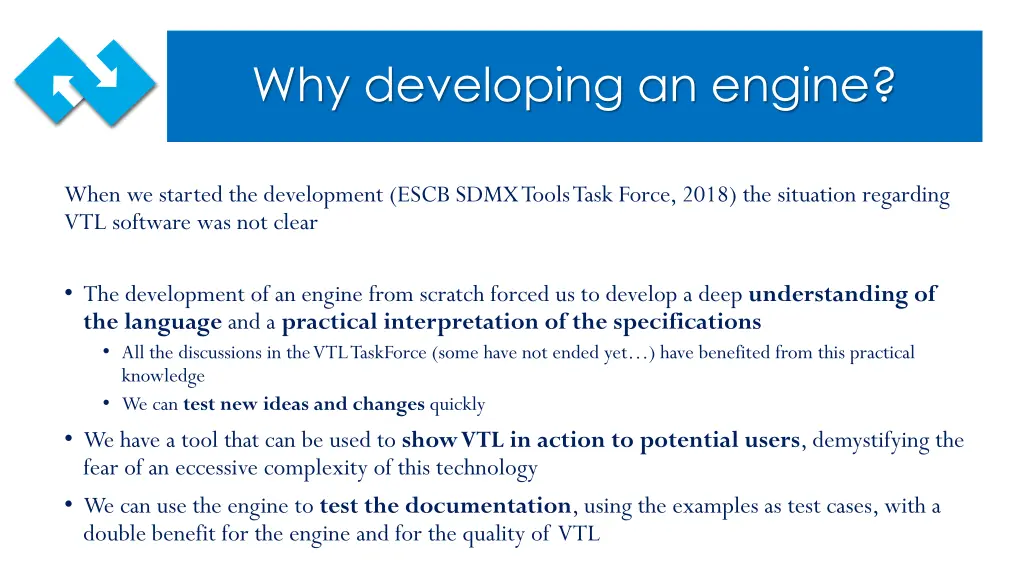 why developing an engine