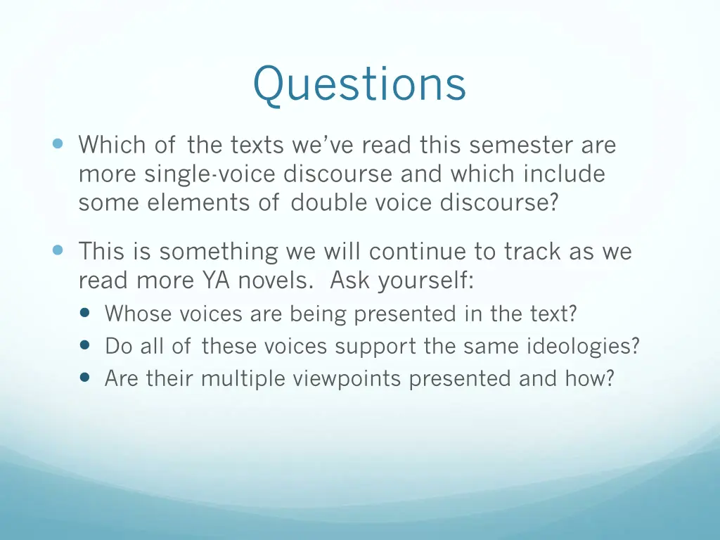 questions