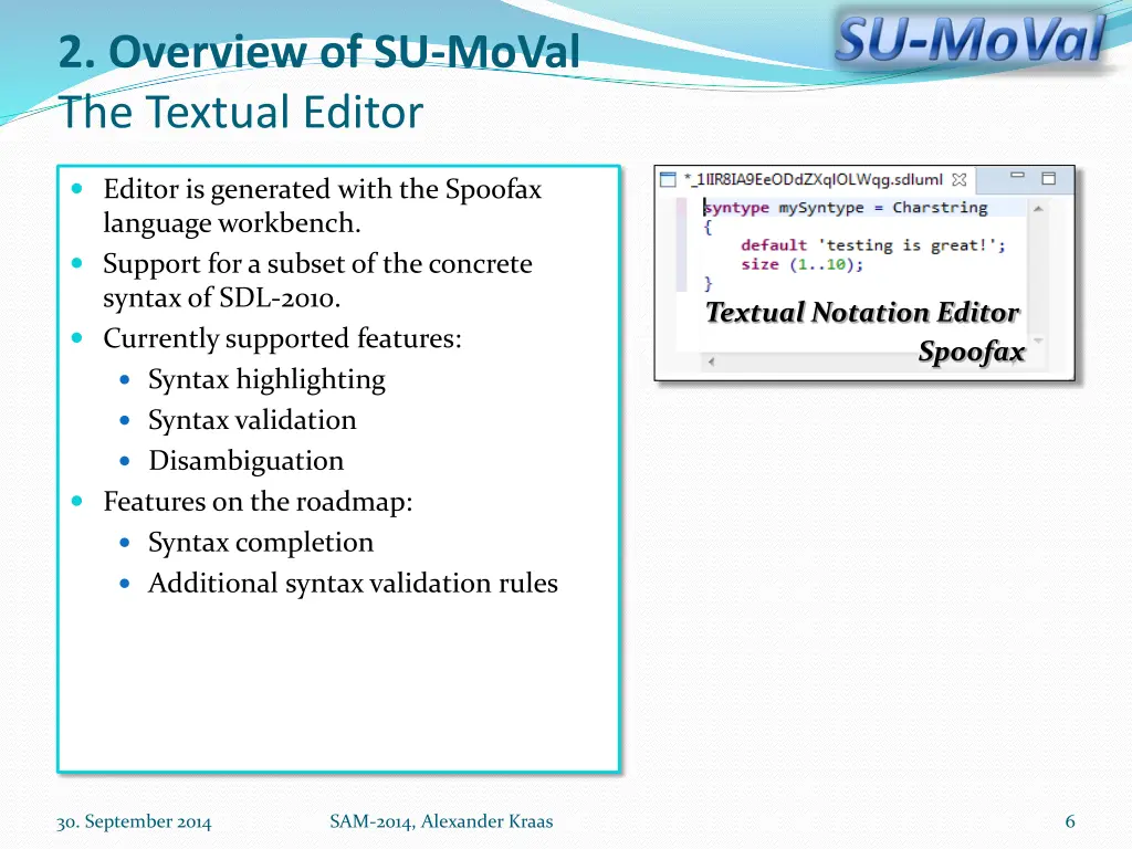 2 overview of su moval the textual editor