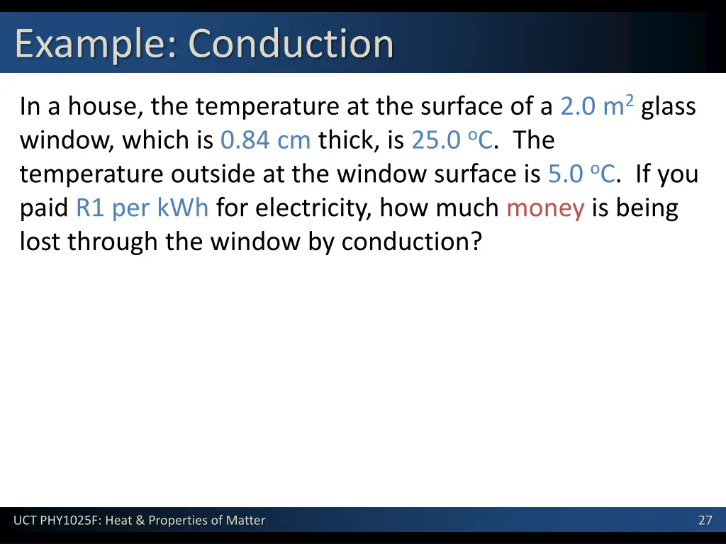 example conduction