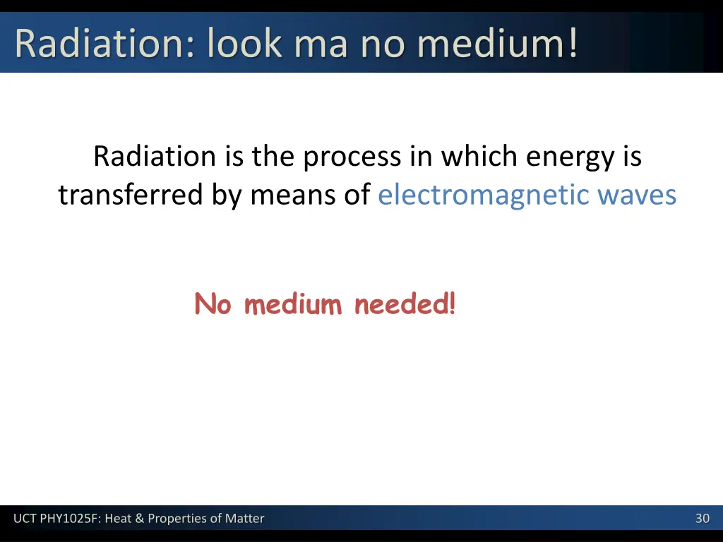 radiation look ma no medium
