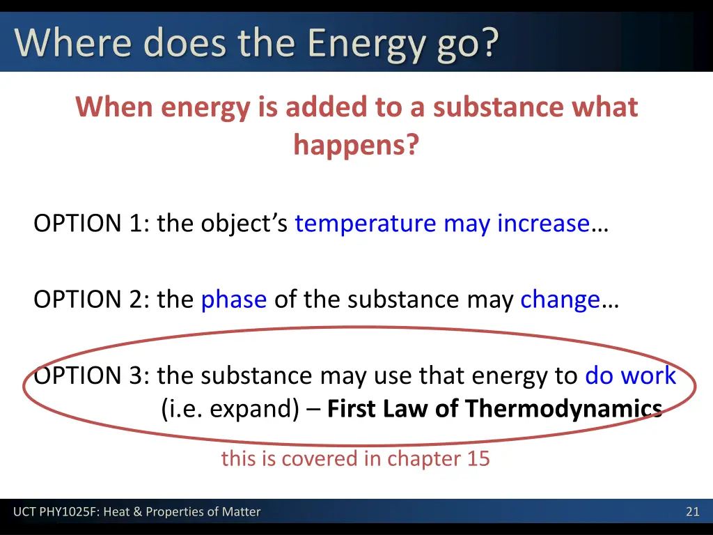 where does the energy go 1