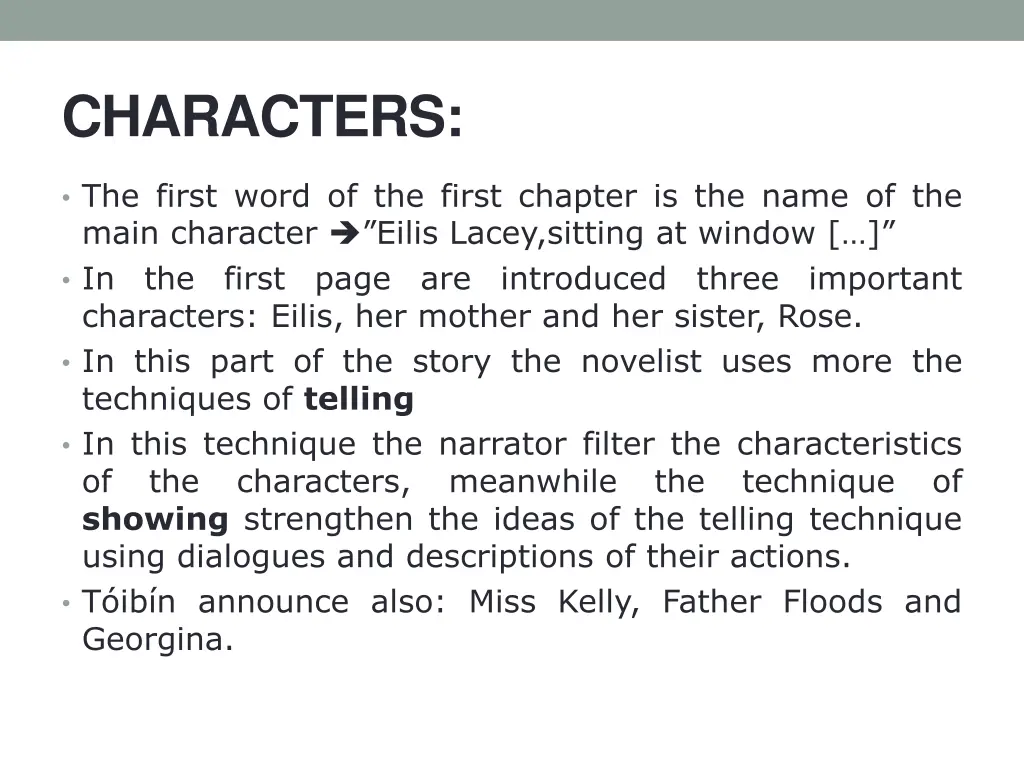 characters