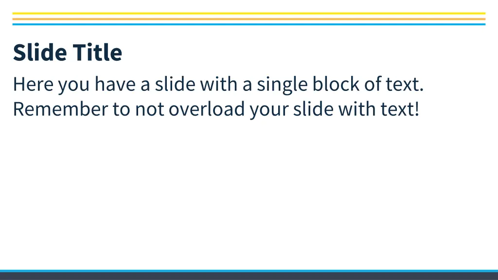 slide title