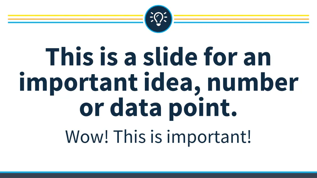 this is a slide for an importantidea number