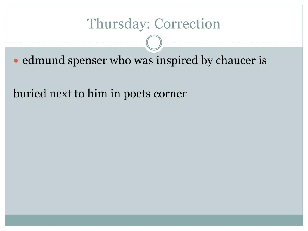 thursday correction