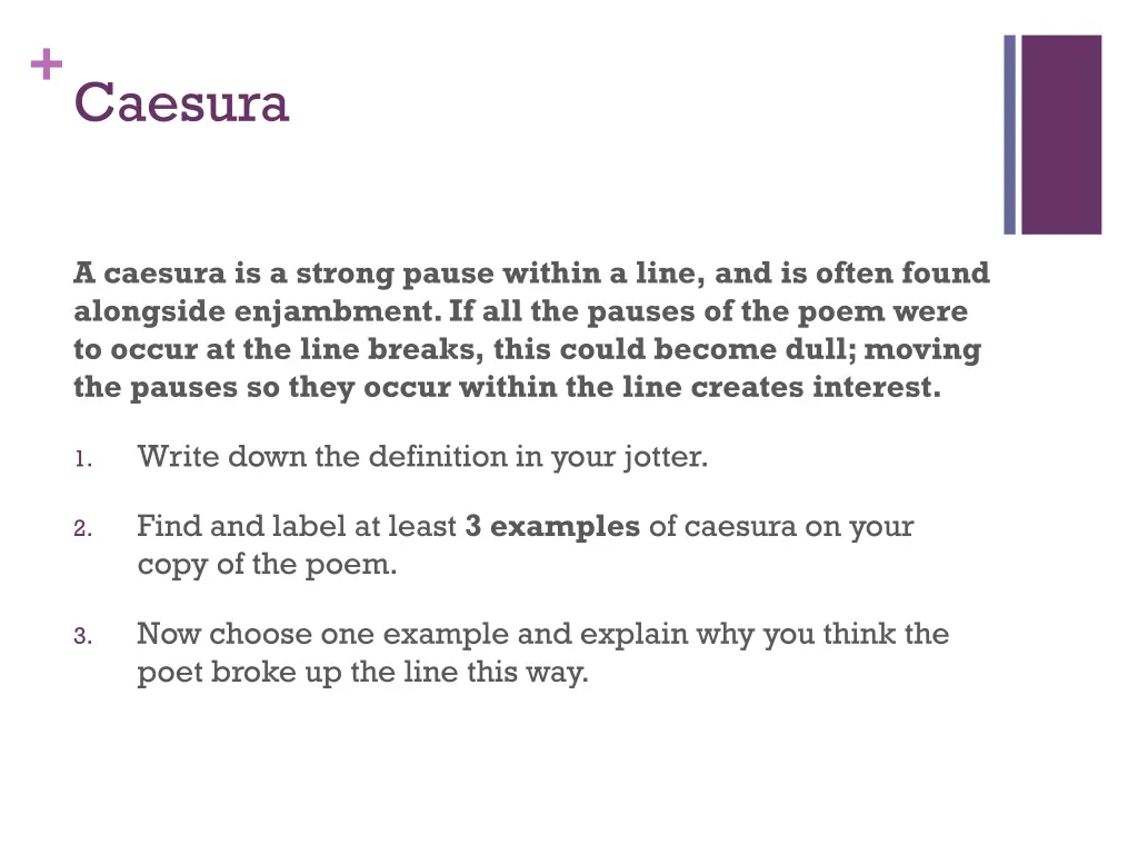 caesura