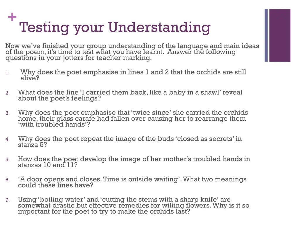 testing your understanding