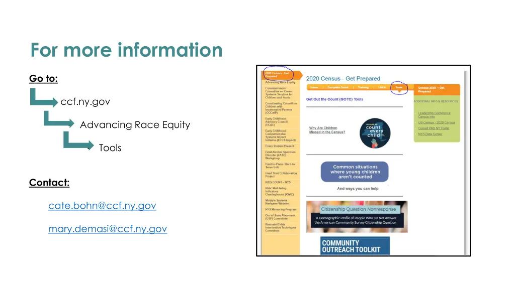 for more information