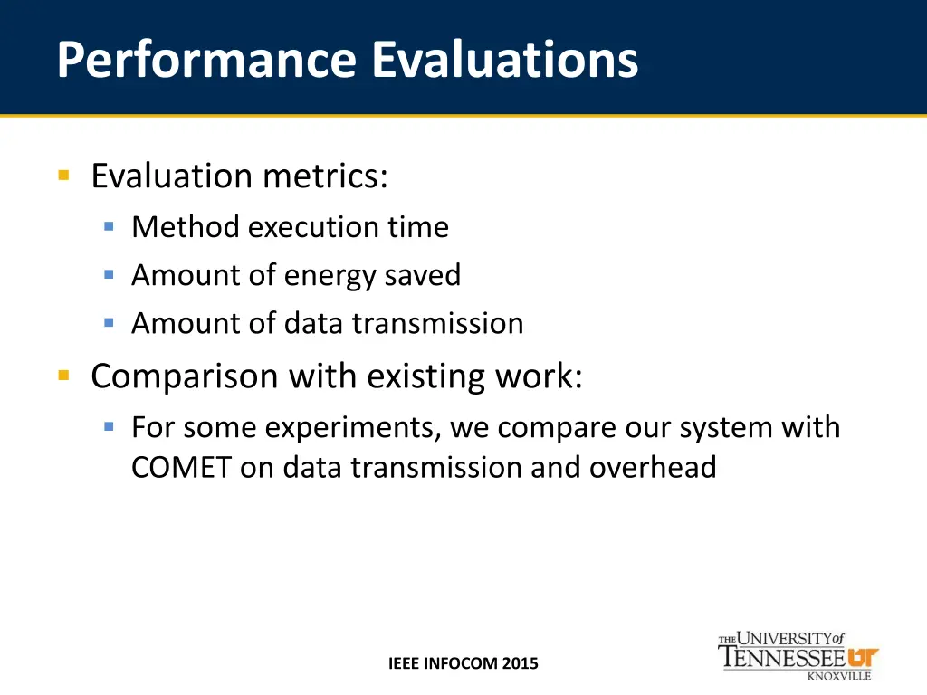 performance evaluations