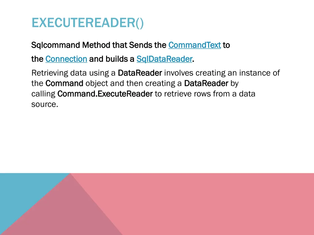 executereader