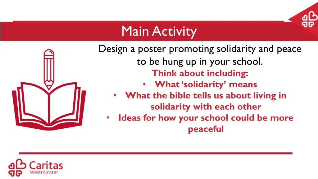 main activity design a poster promoting