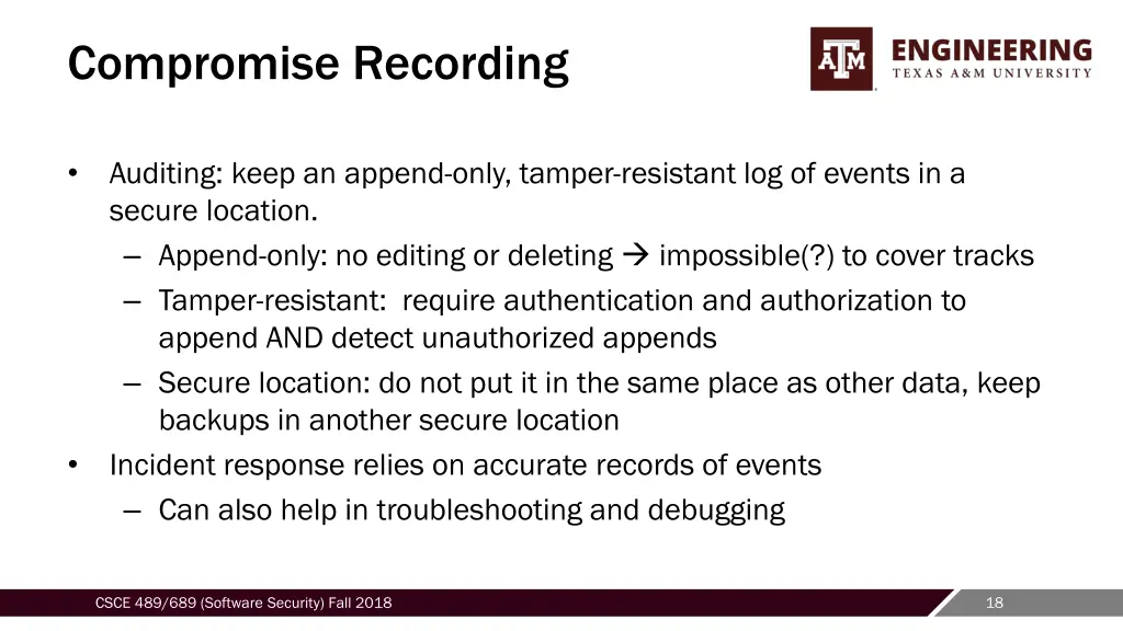 compromise recording