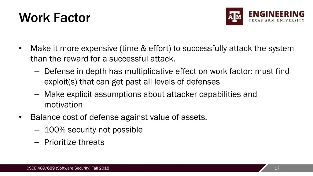 work factor