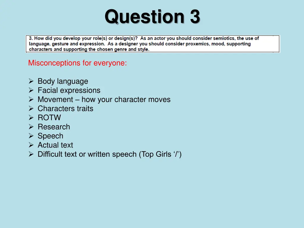 question 3
