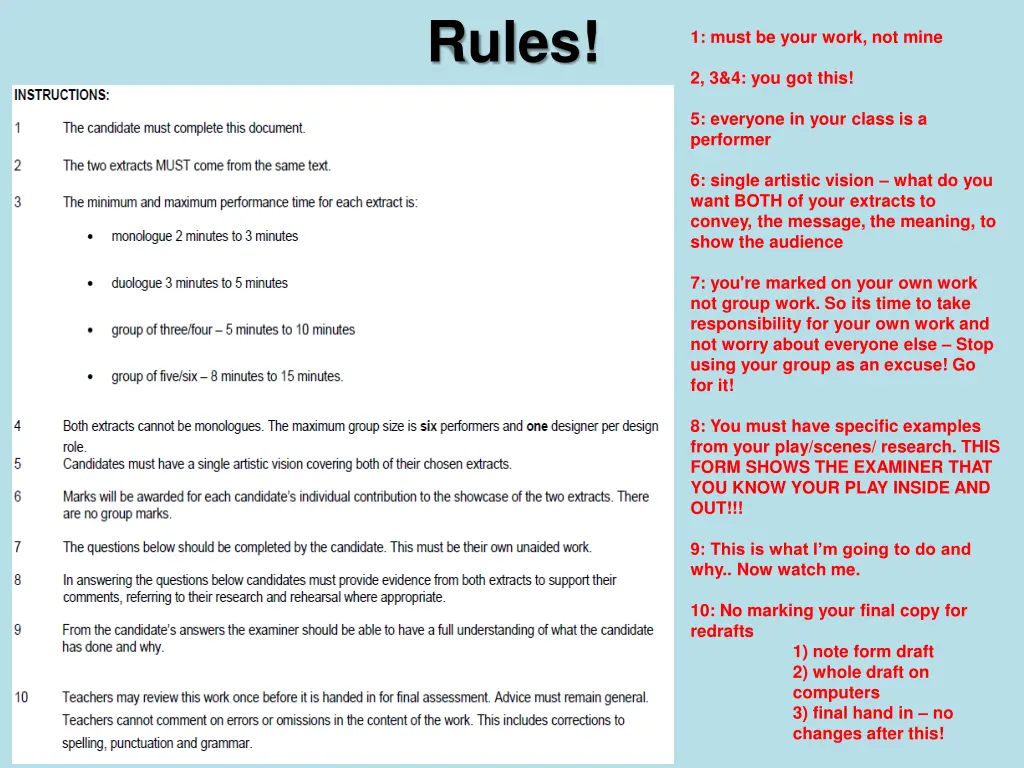 rules