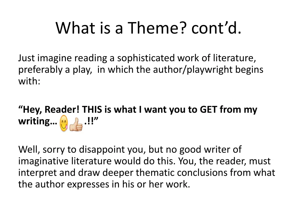 what is a theme cont d 1