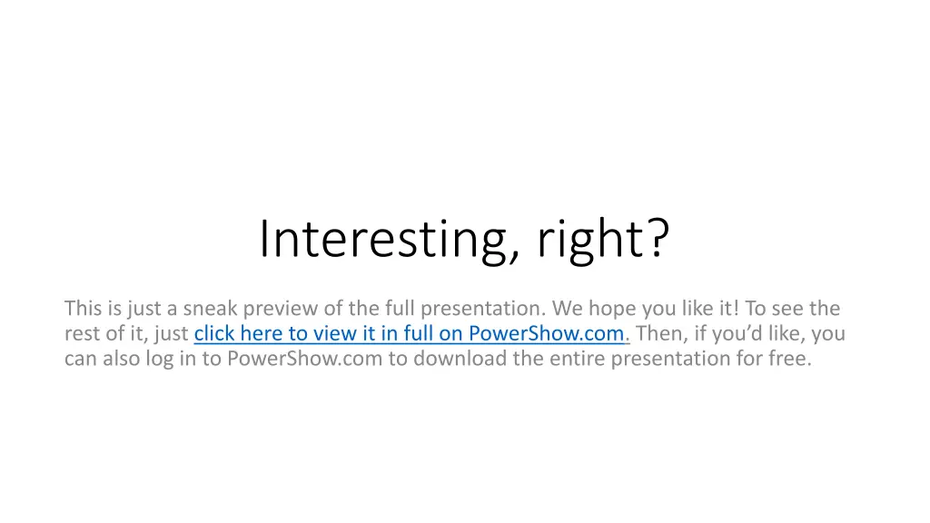 interesting right