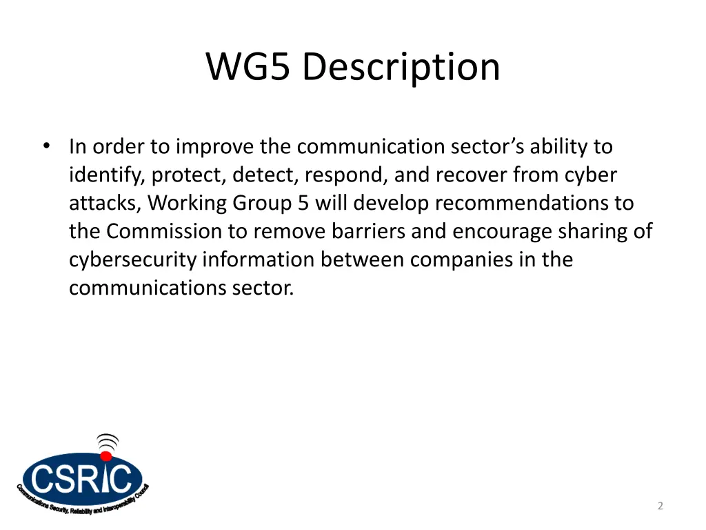 wg5 description