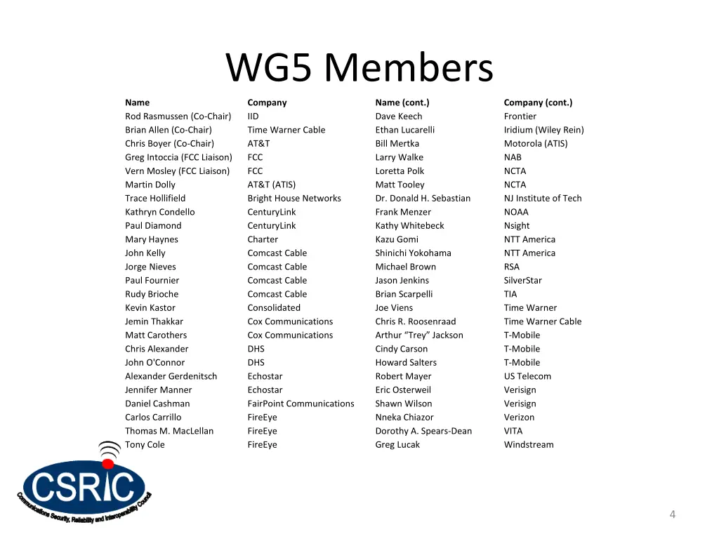 wg5 members