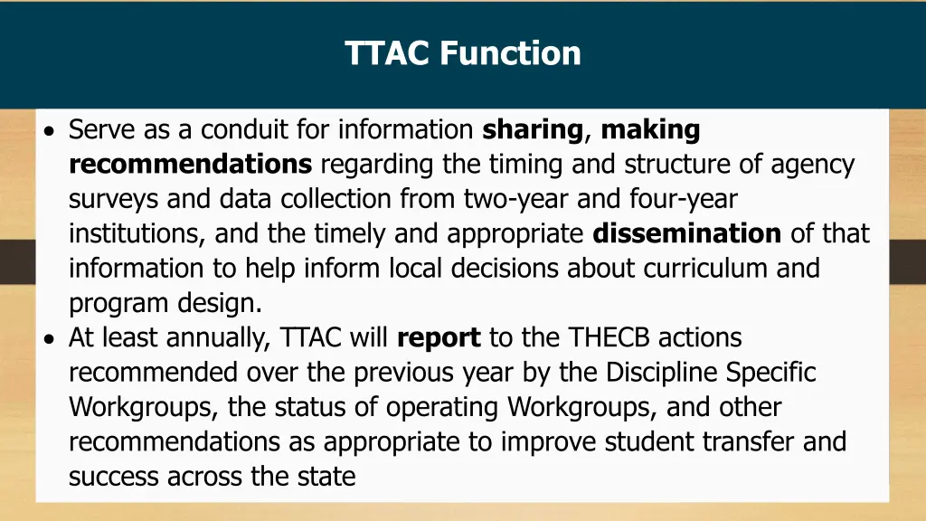 ttac function