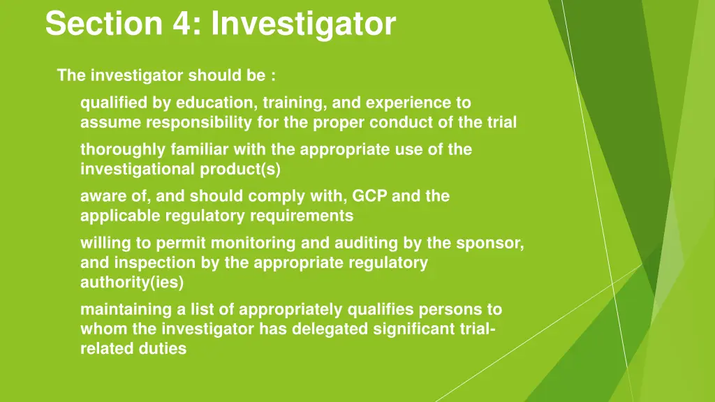 section 4 investigator
