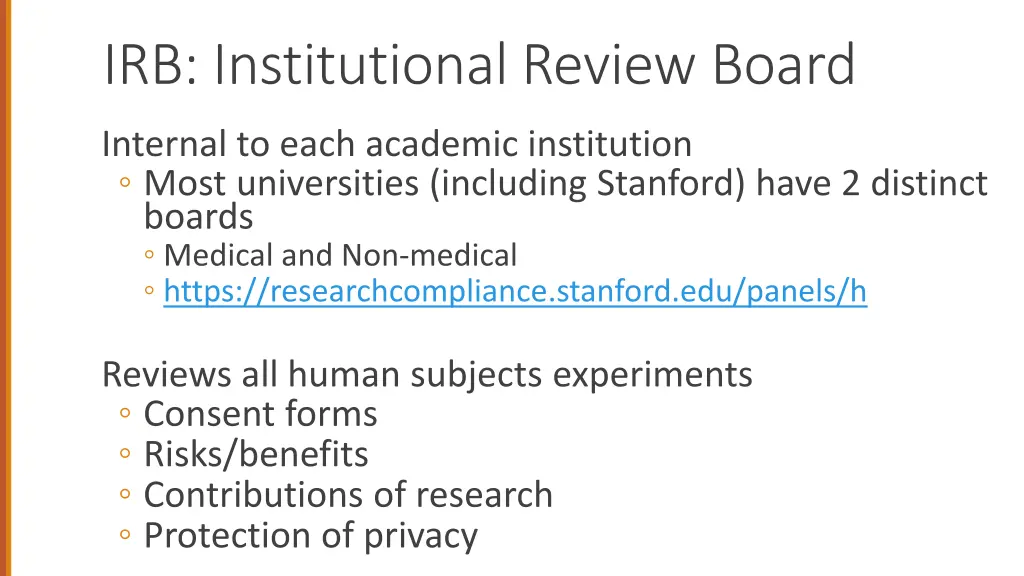 irb institutional review board