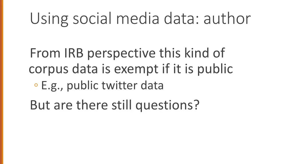 using social media data author