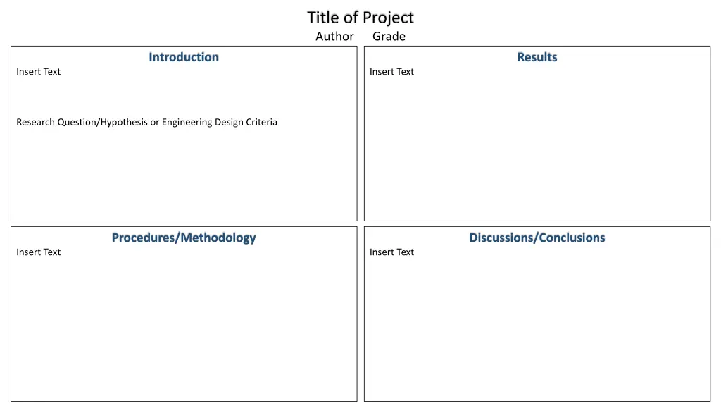 title of project author grade 2