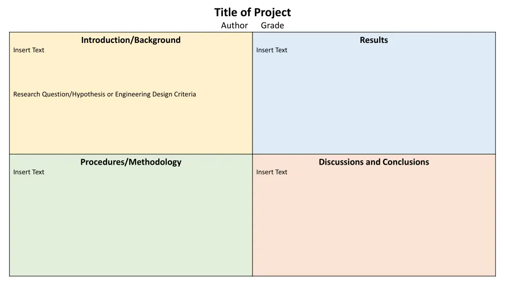 title of project author grade 4
