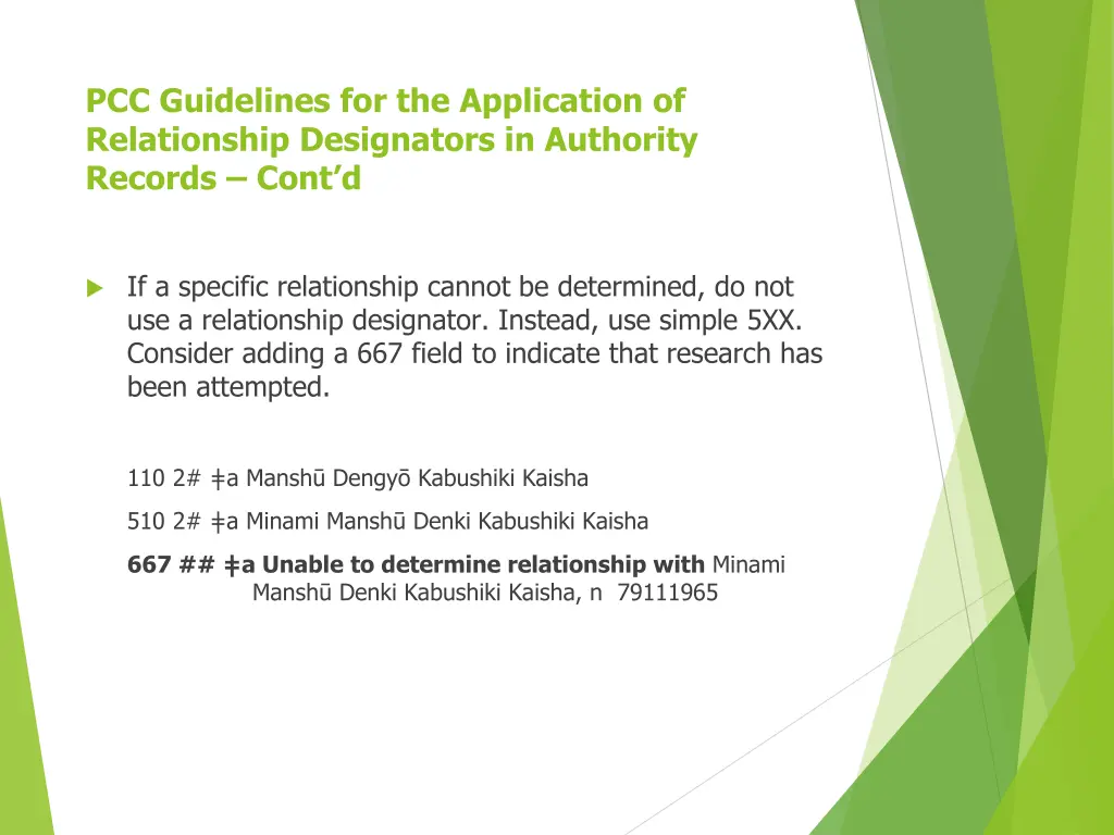 pcc guidelines for the application 2